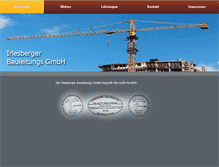 Tablet Screenshot of bauleitungs-gmbh.com